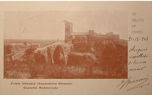Castello e ponte dell'Abbadia 1908